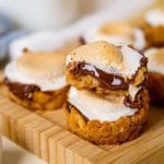 S'mores Cups on a cutting board